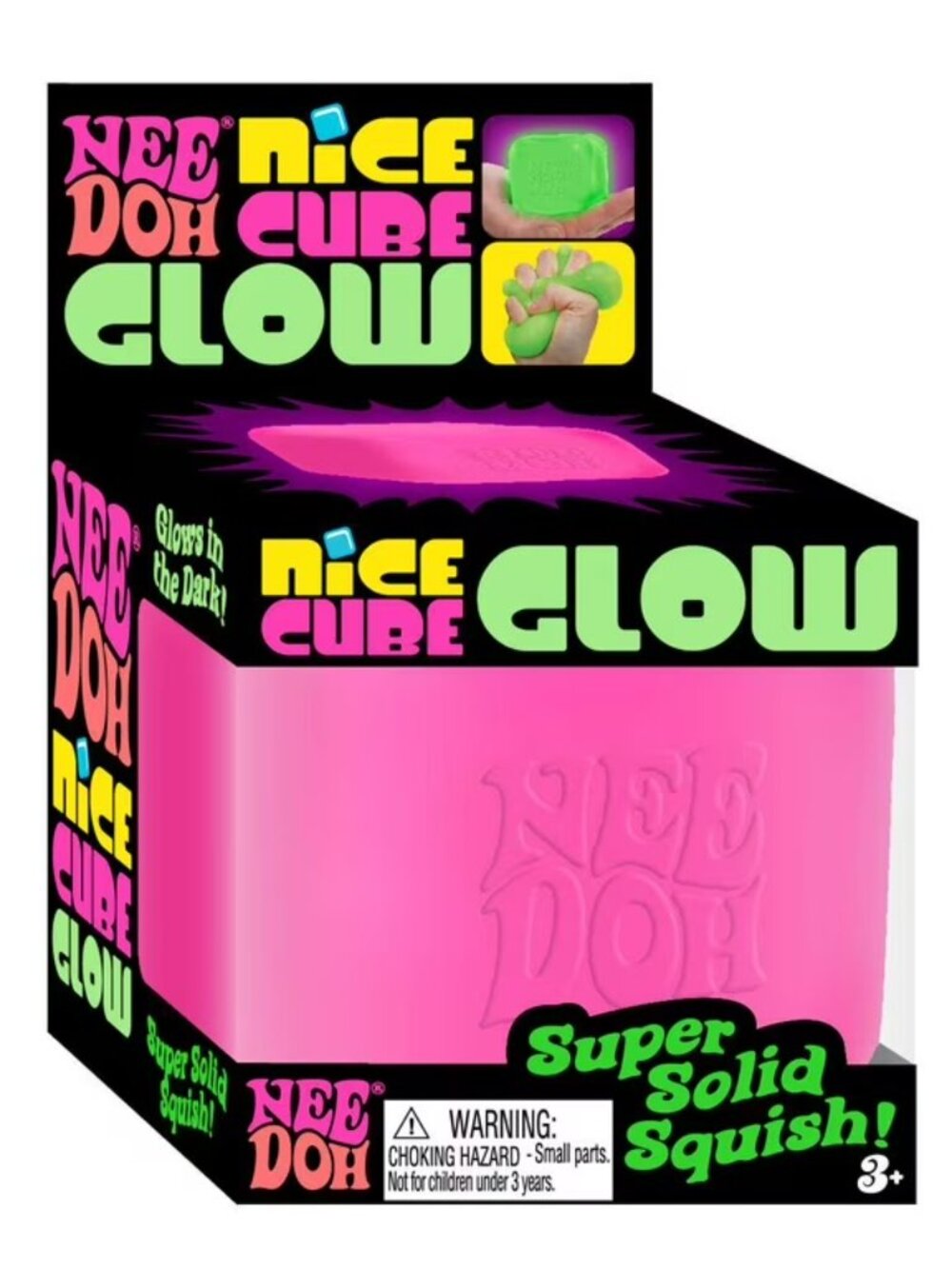 NeeDoh Nice Cube Glow in Pink 💖